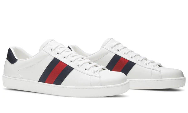 Gucci Ace Leather 'White Blue'