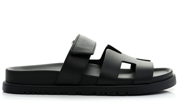 HERMÈS PRE-LOVED Chypre Sandals "Black" - Dubai Sneakers