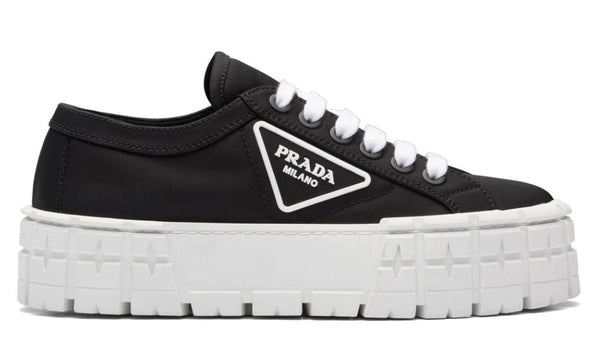 Prada  Gabardine Wheel Platform 'Black White' - Dubai Sneakers
