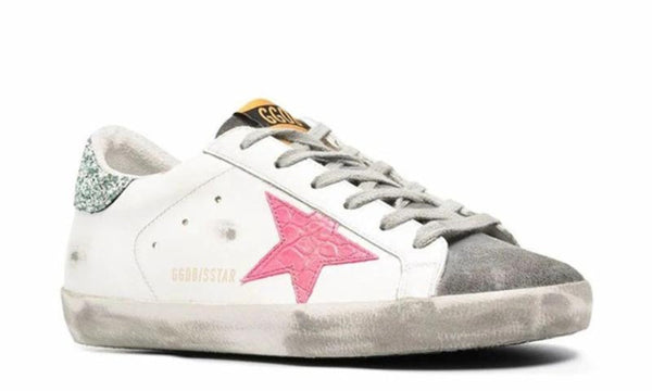 Golden Goose Wmns Superstar 'White Light Gray Pink' - Dubai Sneakers