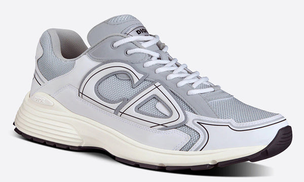 DIOR B30 SNEAKER "Gray Mesh and White Technical Fabric" - Dubai Sneakers