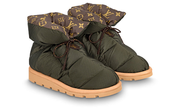 Louis Vuitton PILLOW COMFORT ANKLE BOOT "KAKI" - Dubai Sneakers