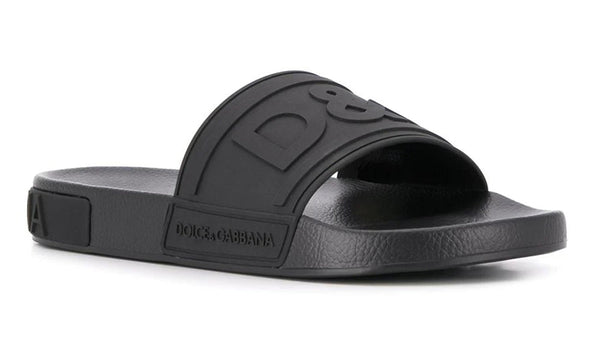 Dolce & Gabbana embossed logo slides - Dubai Sneakers