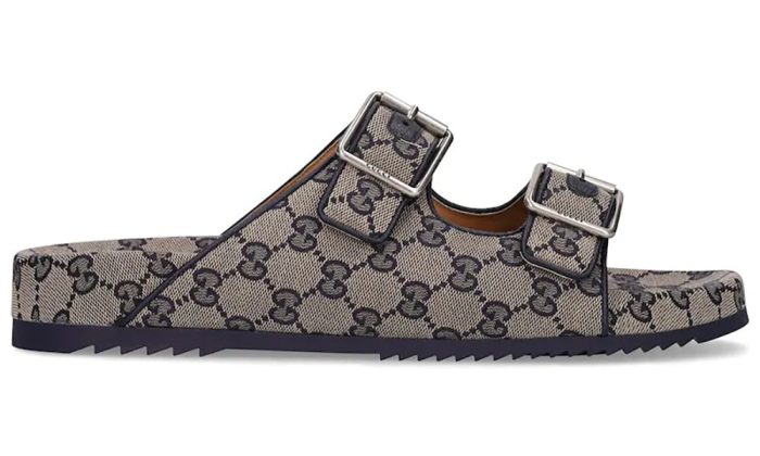 Gucci Gg Canvas Slide Sandals - Dubai Sneakers