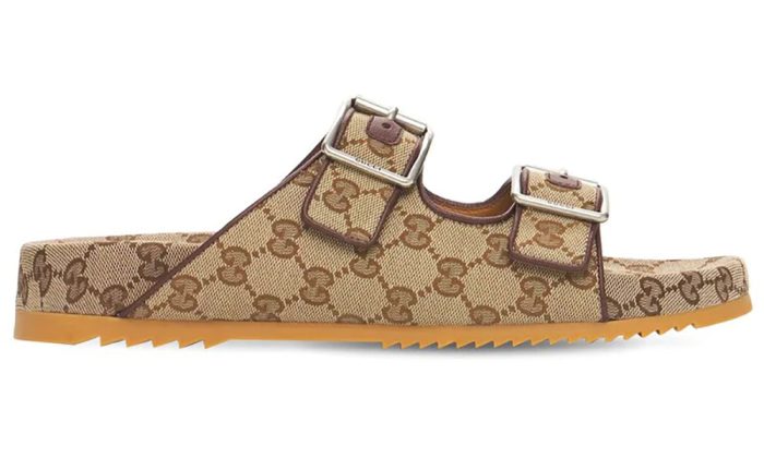 Gucci GG Canvas Sandals W Straps - Dubai Sneakers