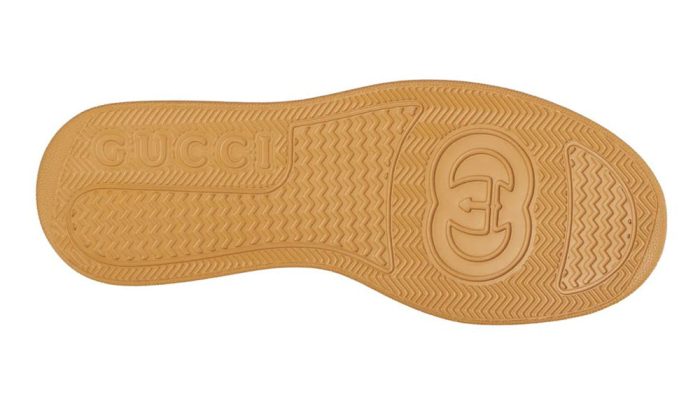 GUCCI GG Canvas leather-trimmed sneakers - Dubai Sneakers