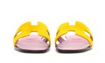 HERMES Suede Goatskin Oran Sandals Jaune Topaze - Dubai Sneakers