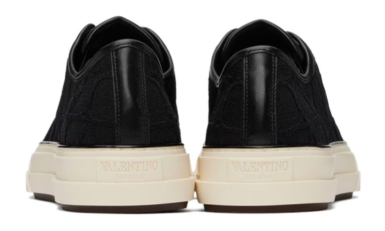 Valentino Garavani Black Totaloop Sneakers - Dubai Sneakers