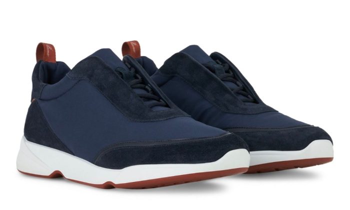 LORO PIANA  Suede Modular Walk  'Blue' - Dubai Sneakers