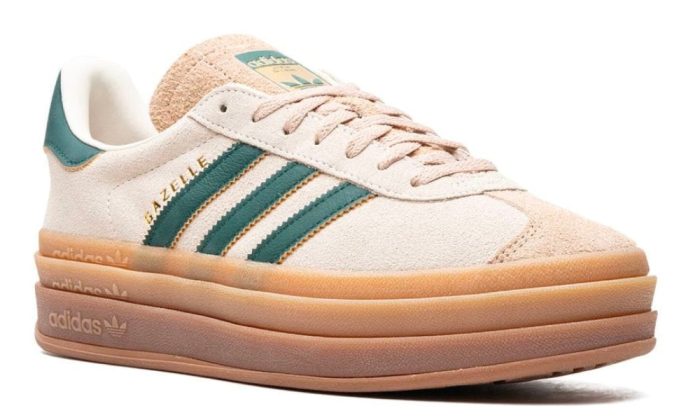 Adidas Gazelle Bold 'Cream Collegiate Green' - Dubai Sneakers