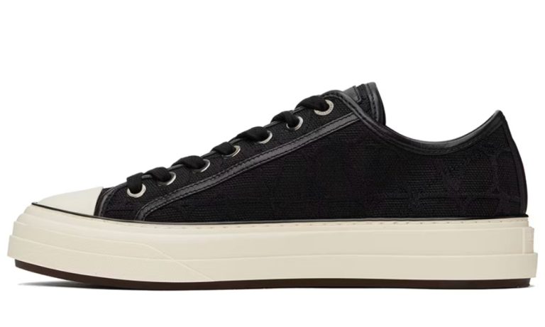 Valentino Garavani Black Totaloop Sneakers - Dubai Sneakers