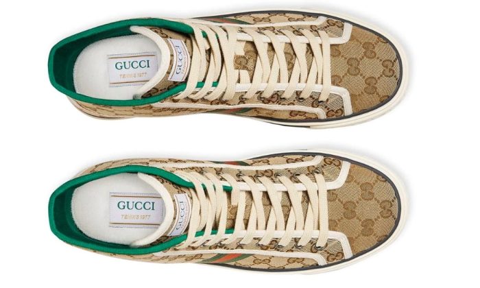 Gucci Tennis 1977 High 'Beige Ebony' - Dubai Sneakers