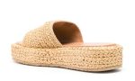 Prada logo-plaque crochet sandals 'Beige' - Dubai Sneakers