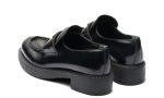 Prada Chocolate brushed leather loafers - Dubai Sneakers