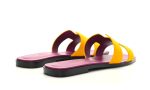 HERMES Suede Goatskin Oran Sandals Jaune Topaze - Dubai Sneakers