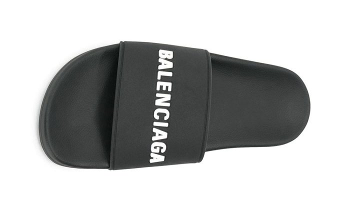 Balenciaga - Logo Pool Slides - Dubai Sneakers