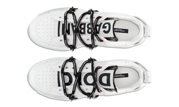 Dolce & Gabbana Portofino Logo-Embossed Sneakers - Dubai Sneakers