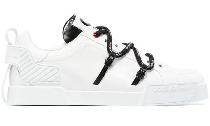 Dolce & Gabbana Portofino Logo-Embossed Sneakers - Dubai Sneakers