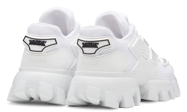 Prada White Cloudbust Thunder sneakers - Dubai Sneakers