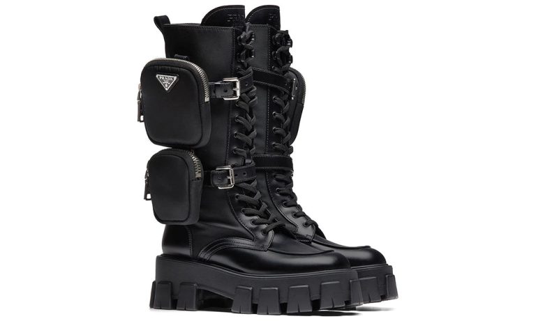 Prada Monolithe lace-up boots - Dubai Sneakers