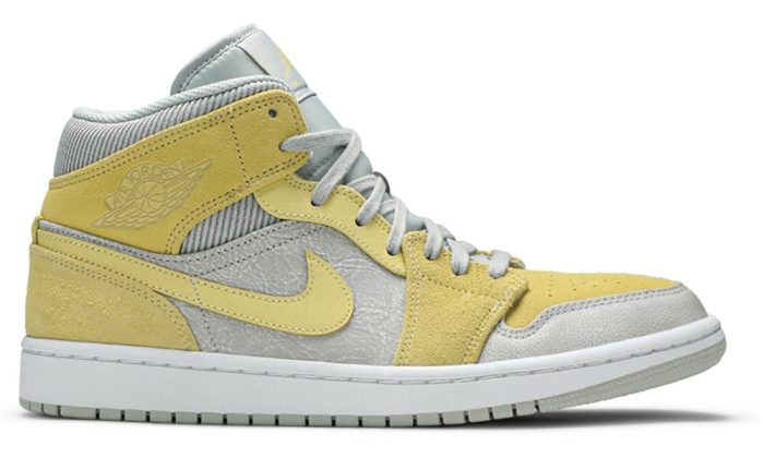 Air Jordan 1 Mid SE "Tan Grey Lemon Wash Yellow" - Dubai Sneakers