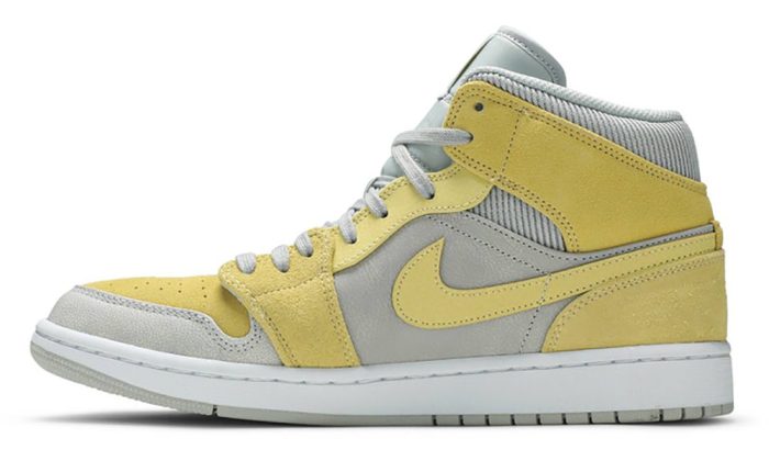 Air Jordan 1 Mid SE "Tan Grey Lemon Wash Yellow" - Dubai Sneakers