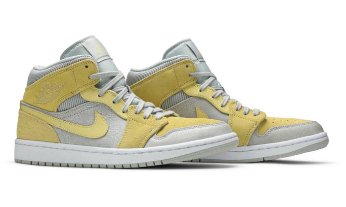 Air Jordan 1 Mid SE "Tan Grey Lemon Wash Yellow" - Dubai Sneakers