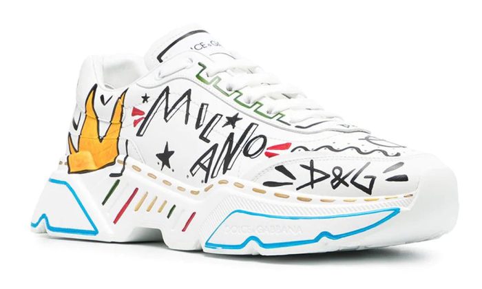 Dolce & Gabbana hand-painted Daymaster sneakers - Dubai Sneakers