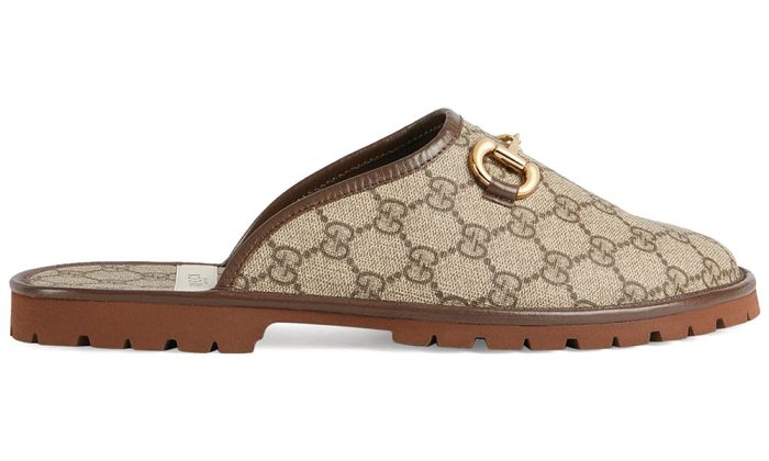 Gucci GG Supreme Horsebit-Detail Slippers - Dubai Sneakers