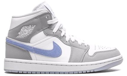 Air Jordan 1 Mid Basketball "Wolf Grey" - Dubai Sneakers