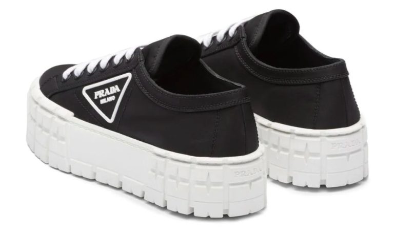 Prada  Gabardine Wheel Platform 'Black White' - Dubai Sneakers