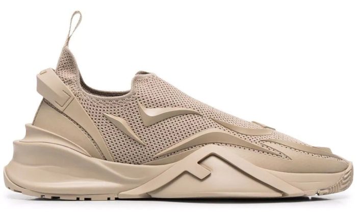 Fendi Flow - Beige Mesh Running Sneakers - Dubai Sneakers