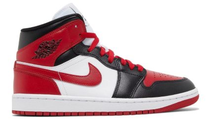 Air Jordan 1 Mid 'Alternate Bred Toe' - Dubai Sneakers