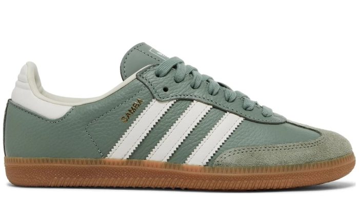 Adidas Samba OG 'Silver Green Gum' - Dubai Sneakers