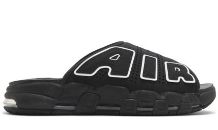 Air More Uptempo Slide ‘Black - Black Sole’ - Dubai Sneakers