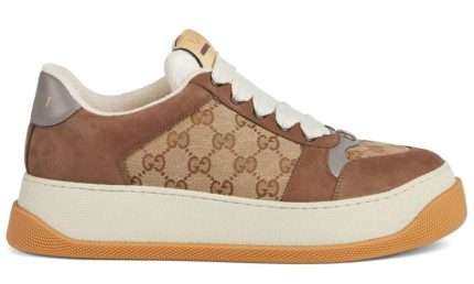 Gucci Screener GG Supreme sneakers 'brown' - Dubai Sneakers