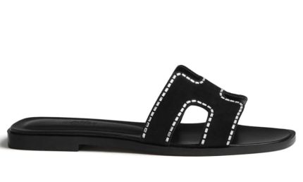 HERMES Oran Sandal "Black" - Dubai Sneakers