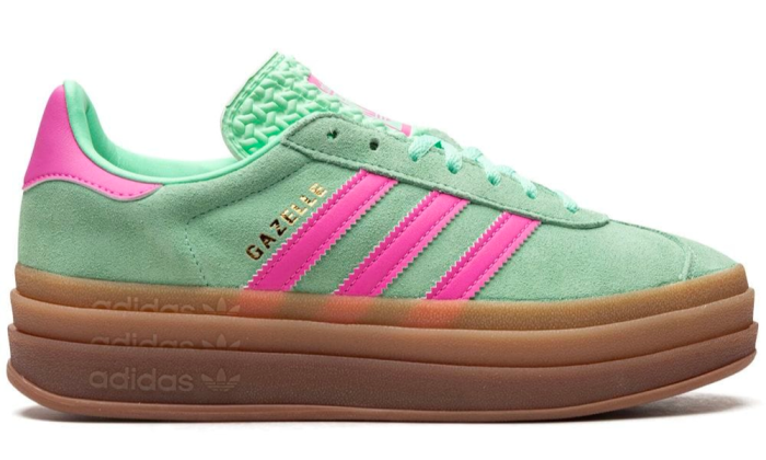 Adidas Gazelle Bold 'Pulse Mint Screaming Pink' - Dubai Sneakers