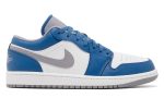 Air Jordan 1 Low 'True Blue Cement' - Dubai Sneakers