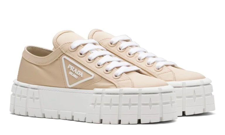 Prada Gabardine Wheel Platform 'Light Brown' - Dubai Sneakers