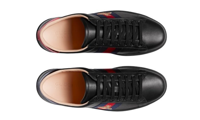 Gucci Ace Embroidered 'Black Bee' - Dubai Sneakers