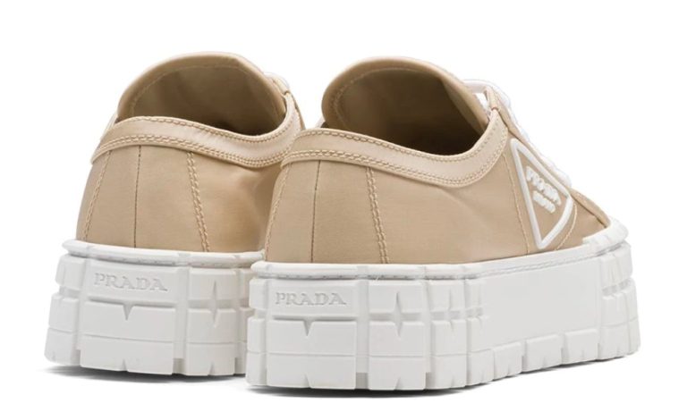 Prada Gabardine Wheel Platform 'Light Brown' - Dubai Sneakers