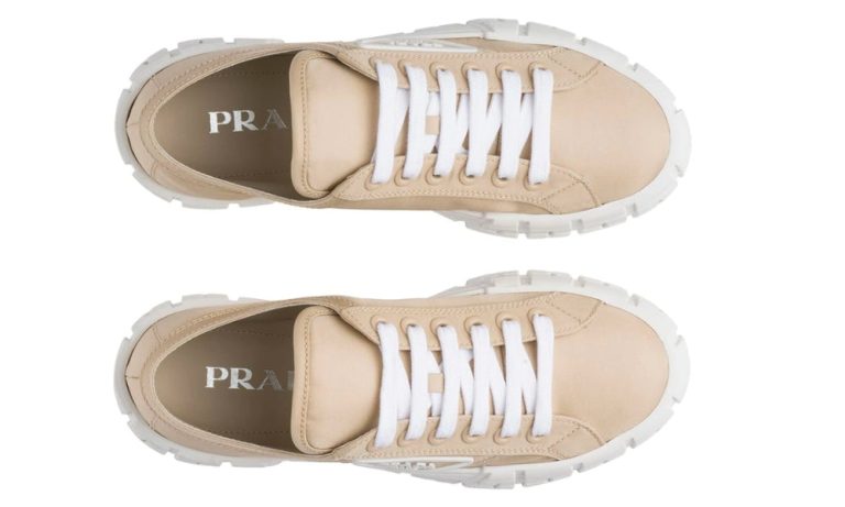 Prada Gabardine Wheel Platform 'Light Brown' - Dubai Sneakers