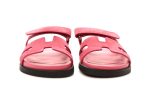 HERMES Suede Goatskin Womens Chypre Sandals 38 Rose Aphrodite - Dubai Sneakers