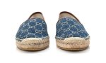 GUCCI Denim GG Monogram Espadrilles 40 Blue Tea Cuir - Dubai Sneakers