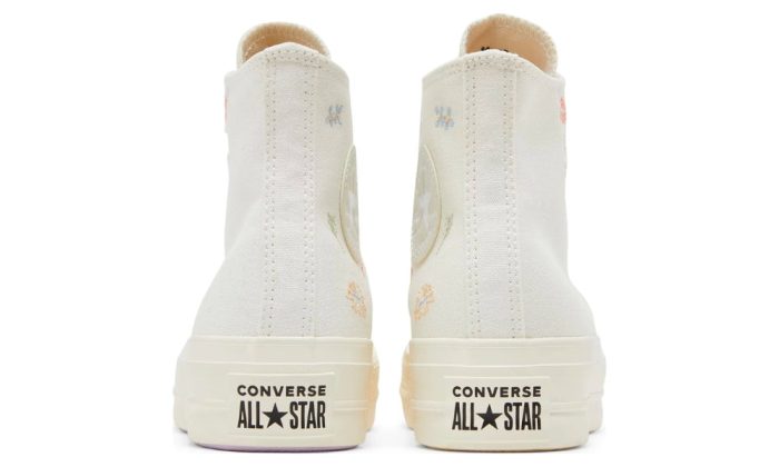 Converse Chuck Taylor All Star Lift Platform 'Embroidered Floral - Egret' - Dubai Sneakers