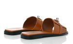 HERMES Calfskin Giulia Sandals Naturel 'Brown' - Dubai Sneakers