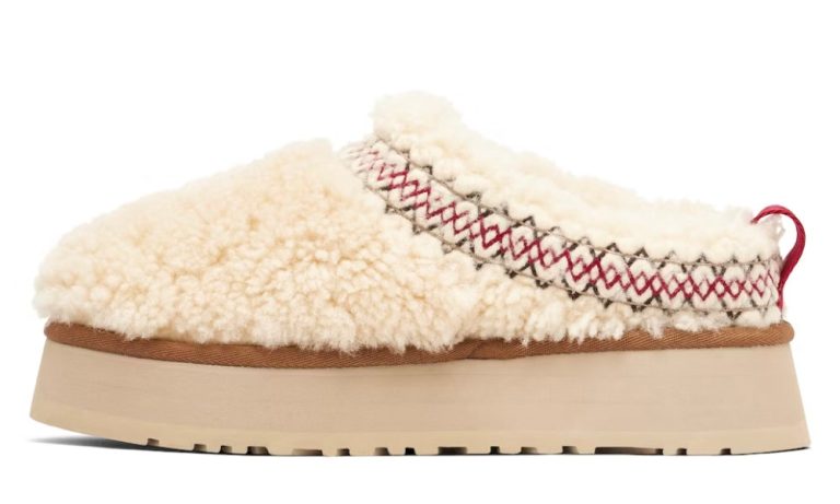 UGG Tazz Slipper Heritage Braid Natural - Dubai Sneakers