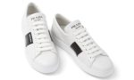 Prada brushed leather sneakers 'White Black' - Dubai Sneakers