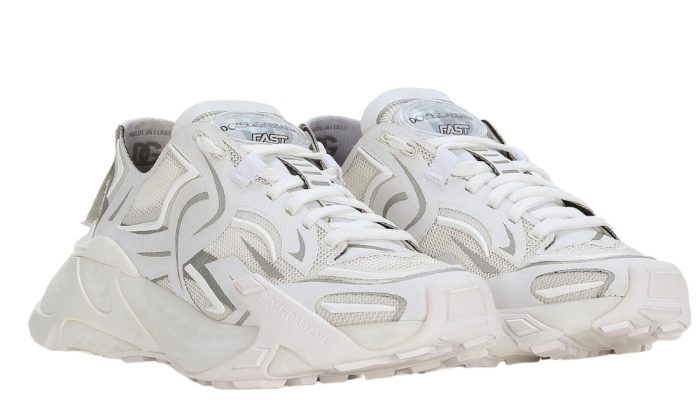 Dolce & Gabbana Technical fabric Fast sneakers 'White' - Dubai Sneakers